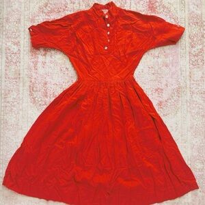 Bloomfield, Woman’s 1950s Elegant Red Women's Dress